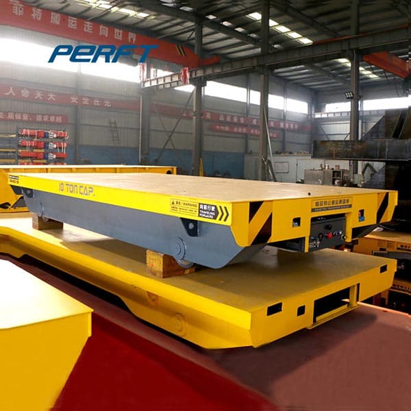 1-500T Battery Operated Transfer Trolley With Flat Tread Steel Wheels